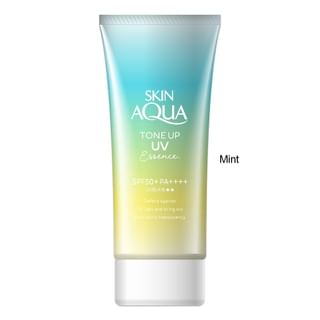 Rohto Mentholatum - Skin Aqua Tone Up UV Essence SPF 50+ PA++++ Mint - 80g