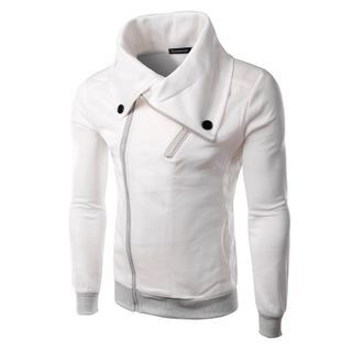 Bay Go Mall Collared Zip Jacket