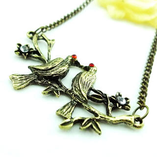 Fit-to-Kill Love Birds Necklace Copper - One Size
