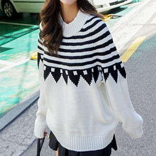 Jolly Club Patterned Knit Top