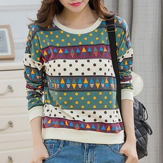 Fashion Street Patterned Pullover