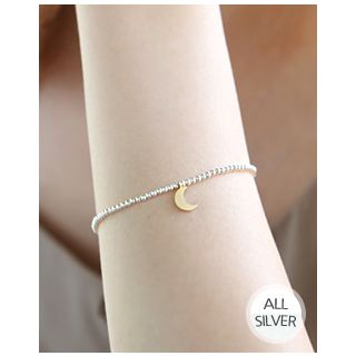 Miss21 Korea Crescent Silver-Ball Bracelet