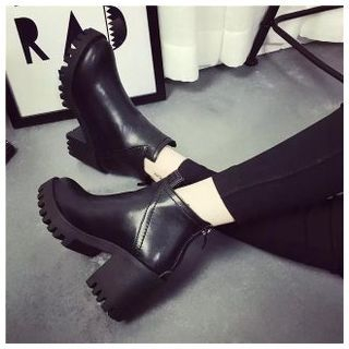 Yoflap Chunky Heel Ankle Boots
