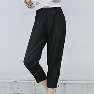 Romantica Plain Pleated Cropped Pants