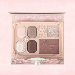 COLORROSE - Pearl Embossed Western Antique Makeup Palette - 2 Types CR720 Bean Paste - 11g