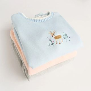 Piko Deer Embroidered Pullover