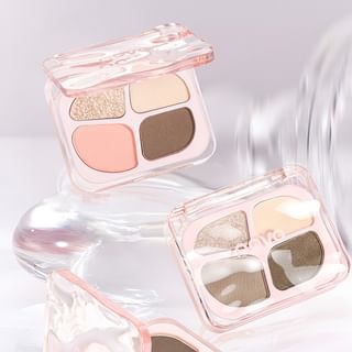 Novo - Dreamy Vivid Quad Aegyo-Sal & Eyeshadow Palette - 4 Types 03# Sweet Tea - 4.3G