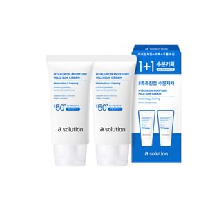 dot solution - a. solution Hyaluron Moisture Mild Sun Cream Set 2 pcs