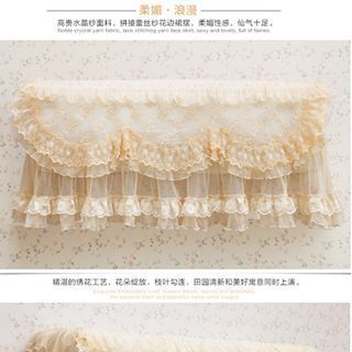 Floret Embroidered Air Conditioner Dust Cover