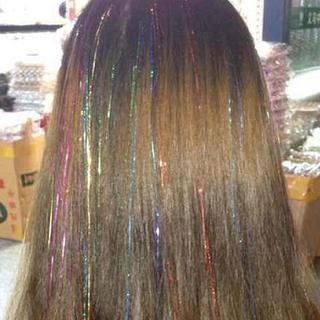 Ticoo Hair Extension - Glittered Straight