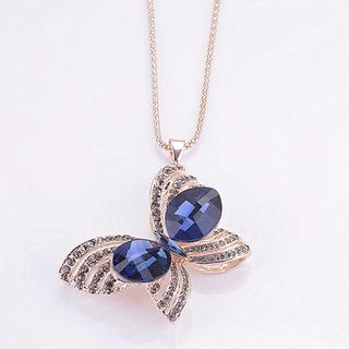 Best Jewellery Crystal Butterfly Necklace