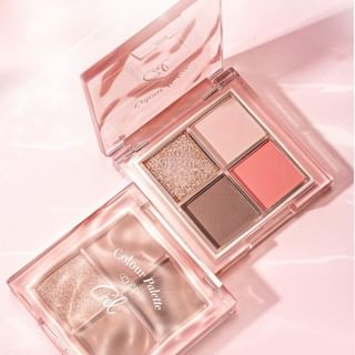 Czel - Water Ripple Pink Mist Four-Color Eyeshadow Palette - 5 Types 04# Brulee Latte - 2.5G