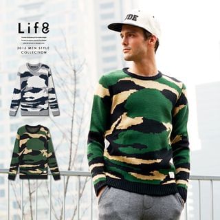 Life 8 Camouflage Knit Top