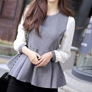 Everose Peplum Blouse