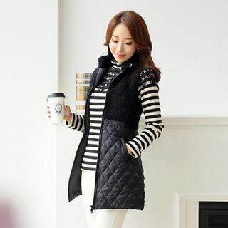 Styleonme Slim-Fit Quilted Vest