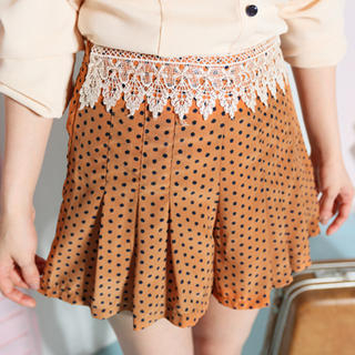 Tokyo Fashion Crochet-Trim Patterned Shorts