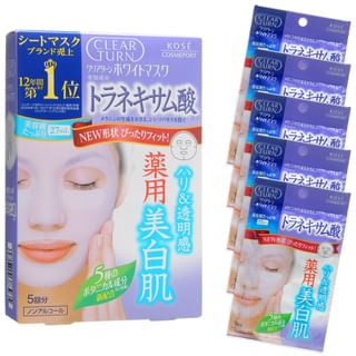 Kose - Clear Turn White Mask Tranexamic Acid - 5 pcs