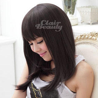Clair Beauty Medium Full Wig - Straight Natural Black - One Size