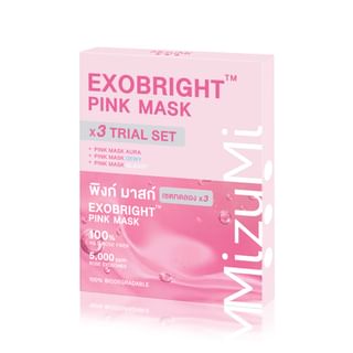 MizuMi - EXOBright Pink Mask Trial Set 3 pcs