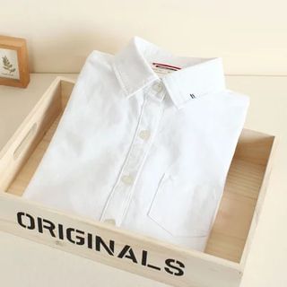 Mushi Long-Sleeve Embroidered Shirt