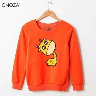 Onoza Giraffe-Print Fleece-Lined Pullover