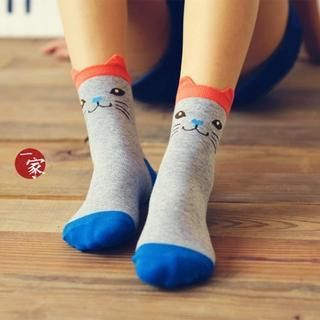 Socka Cat-Print Socks