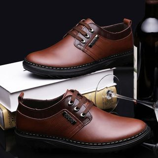 Jonas Lace-Up Genuine Leather Shoes