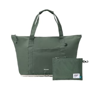 Branden Foldable Carry-All Tote Bag - 5 Colors Soft Khaki