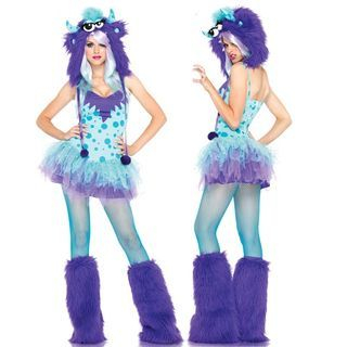 Cosgirl Halloween Monster Party Costume
