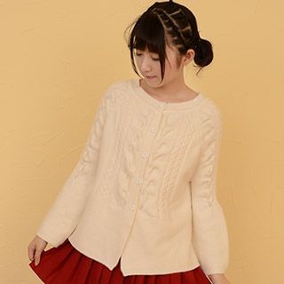 Moriville Cable Knit Pointelle Sweater