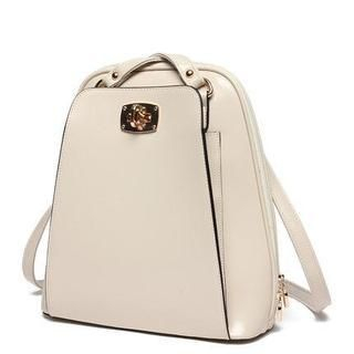 Princess Carousel Faux-Leather Twist-Lock Backpack