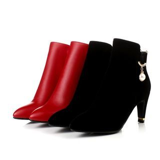 JY Shoes High Heel Ankle Boots
