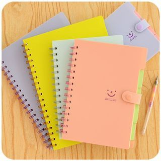 Momoi Smiley Face Print Notebook