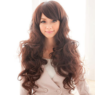 Clair Beauty Long Full Wig - Wavy Coffee - One Size