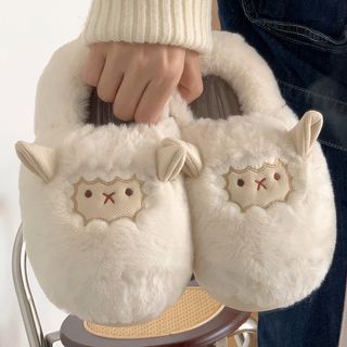 Sheer Fleece Home Slippers