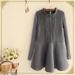 Fairyland Long-Sleeve A-Line Knit Dress