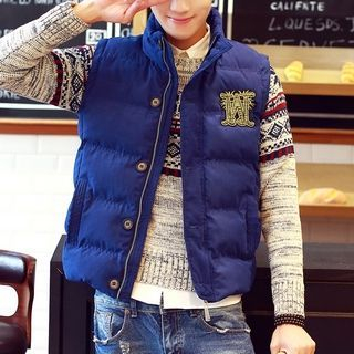 LC Homme Applique Padded Vest