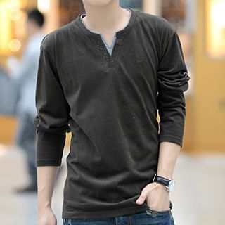 Hyung Long-Sleeve Henley