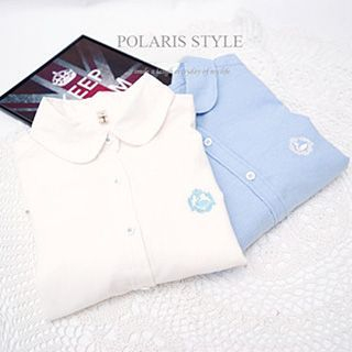 Polaris Embroidered Long-Sleeve Blouse