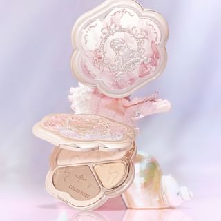 COLORROSE - Embossed 3-Color Contouring Palette - 2 Types CR726 Glowy - 9g