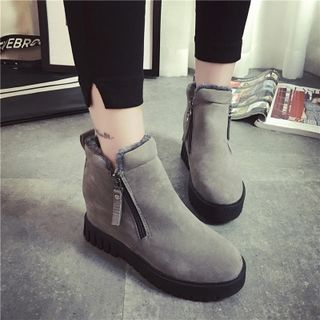 SouthBay Shoes Side Zip Ankle Boots