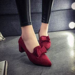 Moonlit Valley Bow-Accent Loafers