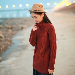 tete Cable-Knit Turtleneck Sweater