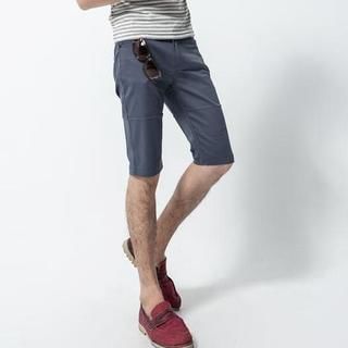 OBI YUAN Plaid Slim-Fit Shorts