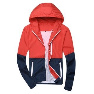 Evzen Colour Block Hooded Jacket