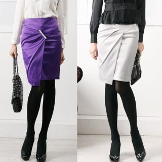 Satin Wrap Skirt