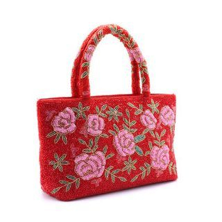 Glam Cham Floral Embroidered Shopper Bag