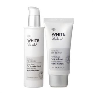 The Face Shop White Seed Set: Real Whitening Essence 50ml + Tone-Up Cream Finisher 32ml  2pcs