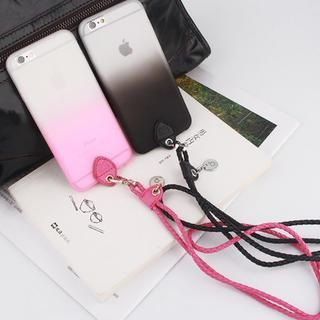 MILESI iPhone 6 Silicone Transparent Case with Strap