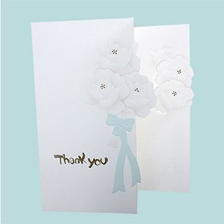 Full House Flower-Print Thank You Greeting Card